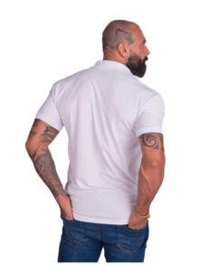 Kit 5 Men's Polo Shirt Slim Blouse Wholesale Piquet - Xám - Xem 3