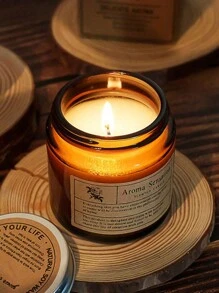 3支/1支香薰蜡烛，5-10小时香气，非常适合家居香氛生日礼物，棕色瓶装