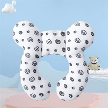 Baby Kinderwagen Nackenkissen U-förmiges Kissen Kindersitz weiches Schlafkissen Reise Kopf-Kinn-Stütze für Jungen und Mädchen Kleinkinder waschbar Plüsch Nackenstützkissen