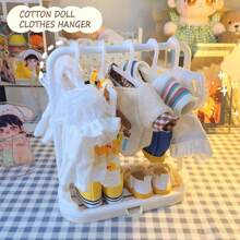 20cm娃娃衣服收纳架，娃娃挂架（不含娃娃及底座） - 彩色 - 查看 2
