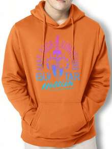 Hard Rock Jacket Sweatshirt Kangaroo Blouse IZPJ1 - 橘色 - 查看 1