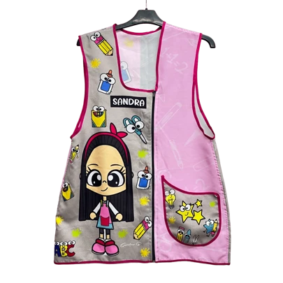 Delantal Bata Profesional Para Educadora