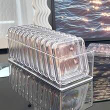 1pc Nail Art Display Case, Transparent Sealed Storage Box For Nail Polish, Nail Art Collection And Organization - Transparent - View 8