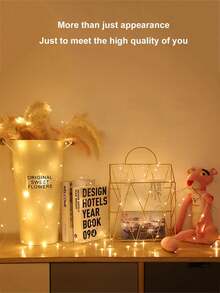 Battery Powered LED Copper Wire String Lights, Waterproof Copper Line Lights Lamp String - Multicolor - View 2