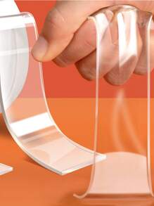 1 Roll Multi-Functional Nano Tape, Painless Hook-And-Loop, Transparent High Viscosity Double-Sided Nano Tape - Transparent - View 3