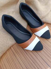 KIT 2 Pairs Salome Sandals Flat Pointed Toe Comfortable Elegant Casual Women's Black White Caramel Jeans Moda Gringa Promotion - 藕粉色 - 查看 6