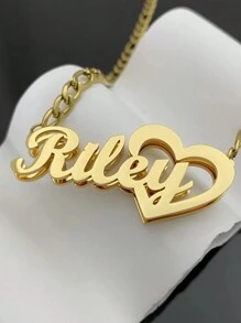 1PC Mặt dây chuyền tên tiếng Anh hai lớp bằng thép không gỉ được cá nhân hóa, Dây chuyền tùy chỉnh, Dây chuyền thời trang, Vòng tay bằng thép không gỉ mạ vàng 18k, Bao gồm hộp quà tặng cao cấp tinh tế, Trang phục hàng ngày, Ý nghĩa kỷ niệm, Tặng cho bạn bè, người thân, gia đình, Quà tặng ngày lễ Phong cách, Thời trang mùa thu, Hợp đồng, Đơn giản, Thường ngày, Tiền cũ, Cổ điển, Dễ thương Tùy chỉnh, Cá nhân hóa, Quà tặng lý tưởng độc đáo cho bạn gái, Mẹ, Gia đình, Bạn bè, Con gái, Ông bà Cho ngày kỷ niệm, Cho sinh nhật, Cho trang phục hàng ngày, Cho vũ hội, Cho Ngày của Mẹ, Cho Ngày lễ tình nhân, Cho lễ tốt nghiệp, Cho đám cưới - Vàng - Xem 3