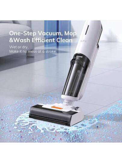 ILIFE W90 Wet Dry Cordless Stofzuiger Cleaner, In Vacuum, Mop Wash, Self Cleaning, 700ml Water Tank, 30 Minute Run Time. view 3