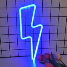 1 个霓虹灯 LED 夜灯，USB 或 3 节 AA 电池供电，墙壁/桌面装饰，适用于派对、圣诞节、生日、情人节、女孩房间、宿舍、庆典、婚礼（不含电池） - 多色 - 查看 32