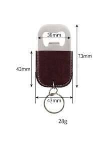 Customized Logo Pu Leather Stainless Steel Keychain Laser Engraved Beers Bottle Opener Key Chains Vintage Retro Keyring Gifts