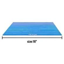 RV Awning 16' Camper Awning Fabric, Trailer Awning Canopy Patio Camping Car Awning, Durable 15oz Vinyl Roller Tube For RV, Van, SUV, Patio Awning Replacement Ocean Blue Fade - Blue16' - View 2