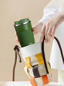 1 chiếc bình đựng cà phê cách nhiệt đơn giản và tươi mát cho ngày trở lại trường - màu xanh lá - Xem 6