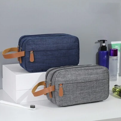 DAONIAO 1个男士阳离子化妆包，商务旅行收纳包，多功能拉链手提包，大容量便携旅行布艺化妆包，旅行化妆品收纳袋，化妆包，化妆品收纳袋，化妆品整理袋，化妆包，化妆包，梳妆配件，小型化妆包，化妆包，大容量，大号化妆包，圣诞礼物，收纳袋，旅行，收纳袋，手拿包/小手提包，化妆品整理袋，收纳袋，刷具收纳袋，迷你收纳袋，大容量收纳袋