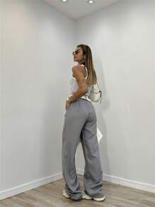Women Pants - Light Grey - View 3