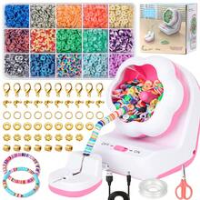 1box 3mm Rice Bead Polymer Clay Beads With Spinner Kit - Electric Bead Rotator For Jewelry Making, Featuring 24 Colorful Clay Beads And Jewelry - Packed In A Gift Box For Waistband, Bracelet, Or Necklace Crafting - Polymer Clay - View 8