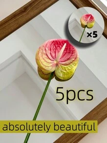 3 件/5 件人造红掌百合花适用于婚礼办公室派对酒店家居桌面装饰、情人节、礼物 - 3pc/5pc - 查看 17