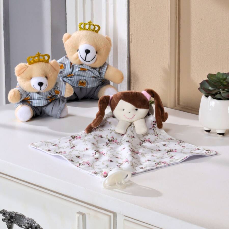 MeF Mae e Filho Baby Swaddling Blankets - Baby Pink - View 1