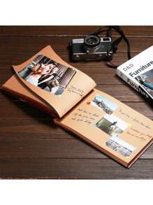 Adventure Book, Scrapbook Photo Album, Adventure Book 30 Pages. - Coffee Brown - View 5