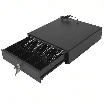 Cajón de Dinero Metálico para el Dinero Bisuling Negro