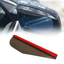 2pcs Car Rear View Wing Mirror Sun Visor Shield Rain Board Eyebrow Guard Black - Black - View 1