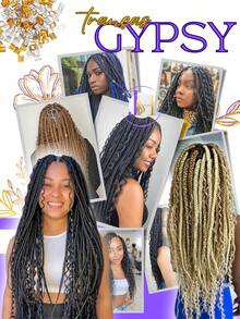 Jumbo Jumbo Braids Kit + 1 Organic Crochet Braids Cherey Bunch - màu nâu - Xem 6