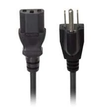 Cable Trifasico De Corriente Alimentacion Pc Cpu Monitor - Negro - Ver 1