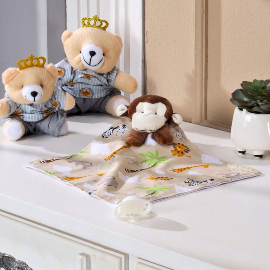 MeF Mae e Filho Baby Swaddling Blankets - Beige - View 1
