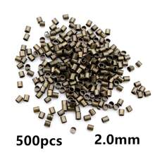 500個 1.5 2.0mm 直徑管狀壓接端珠子 止珠 隔珠 DIY項鍊珠寶製作配件用品 - Tube crimp beads - 查看 8