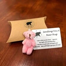New A Little Pocket Bear Hug,Mini Frabic Stuffed Bears Animals Ornament,Tiny Bears Pocket Hug Token,Little Bear Long Distance Relationship Gifts For Him Friendship Gifts For Friends,Mini Teddy Bear,Small Teddy Bear,Pocket Hug,Mini Teddy Bear,Small Teddy Bear,Bear
