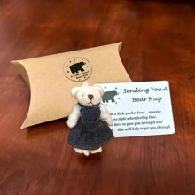 New A Little Pocket Bear Hug,Mini Frabic Stuffed Bears Animals Ornament,Tiny Bears Pocket Hug Token,Little Bear Long Distance Relationship Gifts For Him Friendship Gifts For Friends,Mini Teddy Bear,Small Teddy Bear,Pocket Hug,Mini Teddy Bear,Small Teddy Bear,Bear