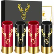 1/2/4 Stück Plastik 12GA Patronenform Becher, Hirschkopf Design, Mini Schnapsglasgeschenkbox, wiederverwendbares Plastik, Schnapsglas, Bar Werkzeuge, Cocktailglas, Whiskeyglas, Weinglas, Schnapsglasgeschenkbox, Küchenutensilien, Geburtstag/Weihnachten/Halloween/Vatertag/Muttertag Geschenk für Männer & Frauen, Barkeeper Geschenk, Party Favors, Halloween Geschenke - Verschiedenfarbig - Übersicht 15