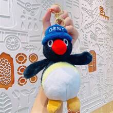 1pc Cute Penguin Plush Keychain Pendant Ornament Doll Backpack Decoration - Multicolor - View 7