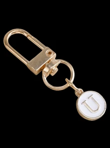 HAILIAN A Bag Pendant Designed Based On English Letters, With A Fashionable And Simple Style, Suitable For Halloween Costume Matching, Suitable For College Students And Elementary School Students Bag Pendant, Car Keychain, Birthday, Holiday, Back To School Season, Halloween Small Gifts