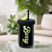 Summer Glass Cup, Water Bottle New Cup, Cup With Lid And Straw - Multicolor - View 10