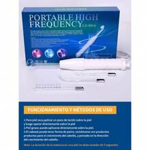 Dispositivo de electroterapia de alta frecuencia 5 en 1, dispositivo de tratamiento de acné portátil de alta frecuencia con peine de electroterapia de microcorriente, dispositivo de belleza con varilla de electroterapia - Tipo de Enchufe A USA (110-127V) - Ver 7