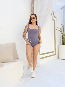 Women Bodysuits - Grey - View 2