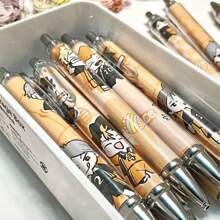 4 支 NEKOMA 中性笔、Tobio Kgym High School 动漫商品签名笔、TORU 书写笔、卡通动漫文具笔、排球签名笔、学生学习文具笔、返校 - 彩色 - 查看 2