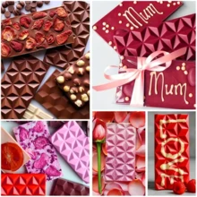 1pc 6-Cavity Rectangular Chocolate Mold Waffle Cookie Baking Cake DIY Decor Tool - Brown - View 11