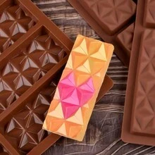 1pc 6-Cavity Rectangular Chocolate Mold Waffle Cookie Baking Cake DIY Decor Tool - Brown - View 4