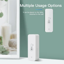 Tuya Wifi智能溫濕度傳感器,通過app Smart Life遠程監控,與alexa和google Assistant兼容的智能溫濕度計 - 白色 - 查看 6