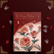 1 个 A5/B5/A4 笔记本，60 张，可拆卸笔记本，练习本，办公和学习用品，返校用品，漂亮的花朵封面，非常适合学生，返校用品返校 - 混色 - 查看 10