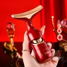 1 件适合男性和女性的多功能家用设备，包括面部按摩器、颈部和眼部按摩器以及全脸深层皮肤护理和美容设备 - 彩色 - 查看 10