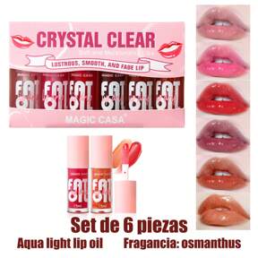 Mini Gloss humectante de labios, hidratante e hidratante conjunto de esencia de protección de labios