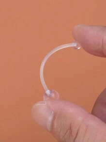 6-31 件亚克力长条肚脐环套装适合孕妇 柔性透明身体穿孔首饰套装肚脐穿孔怀孕银色粉色蓝色长肚脐穿孔适合孕妇运动孕妇柔性透明亚克力吊坠肚脐穿孔 Hez 蝴蝶脚 - 無色 - 查看 3