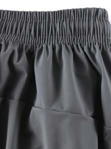 2 件男士时尚宽松运动裤，带拉链口袋，速干抽绳冰丝弹力裤，适合徒步、慢跑、骑自行车、户外健身，反光 - 灰色 - 查看 10