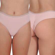 Click Mais Bonita Kit 3 Thongs Double Thread Cotton Gabi Lingerie Panties Kit - Nhiều màu - Xem 2