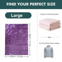 节省空间的真空储物袋，内有薰衣草香味，带泵的节省空间的袋子，用于衣物、棉被、毯子、床上用品的真空密封储物袋，旅行家居包装收纳袋，铅笔盒，房间装饰，装饰，家居装饰，厨房，墙壁装饰，卧室装饰，学校用品，学校装饰，装饰品，秋季装饰，节日装饰，房间装饰，家居装饰，秋季装饰，卧室装饰 - 彩色 - 查看 14