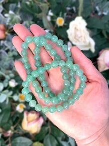 1 Vòng Tay Aventurine Xanh-Cơ Hội & Thành Công Vòng Tay Đá Quý May Mắn Biểu Hiện Và Thịnh Vượng Phong Phú Vòng Tay Dành Cho Nữ - màu xanh lá - Xem 3