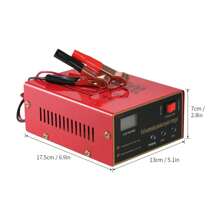 Cargador automotriz de 12/24 V con pinzas para cables Cargador de batería inteligente para automóvil Motocicleta - Rojo - Ver 4
