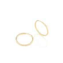 18K GOLD EARRINGS FOR WOMEN SMALL THIN HOOP ROMMANEL 522012 - Vàng - Xem 4